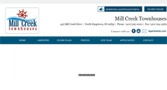 Desktop Screenshot of millcreektownhouses.com
